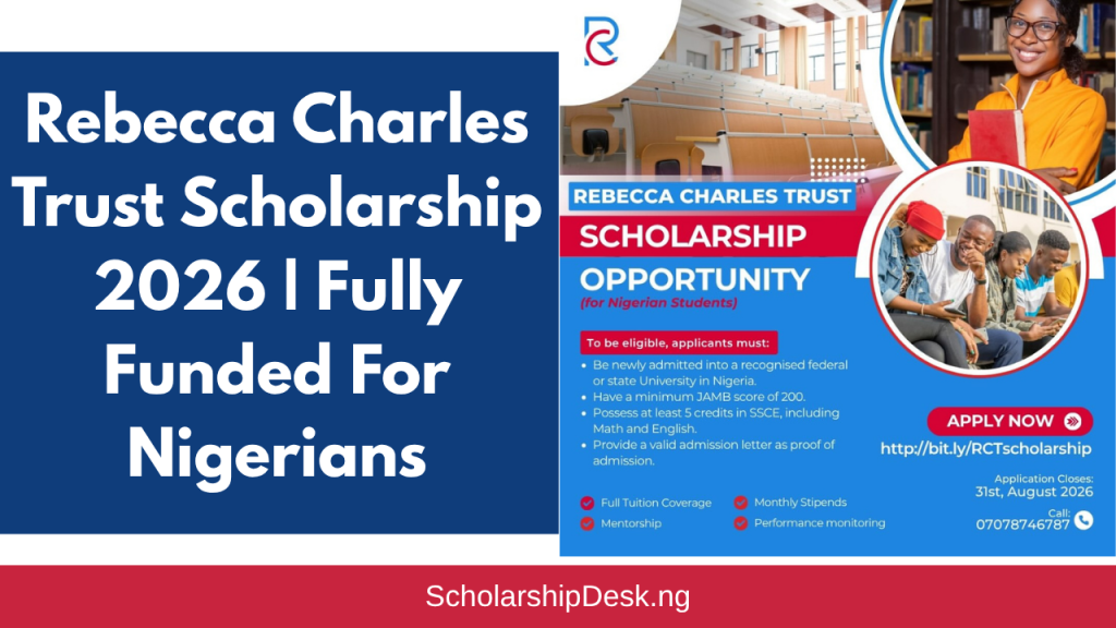 Rebecca Charles Trust Scholarship