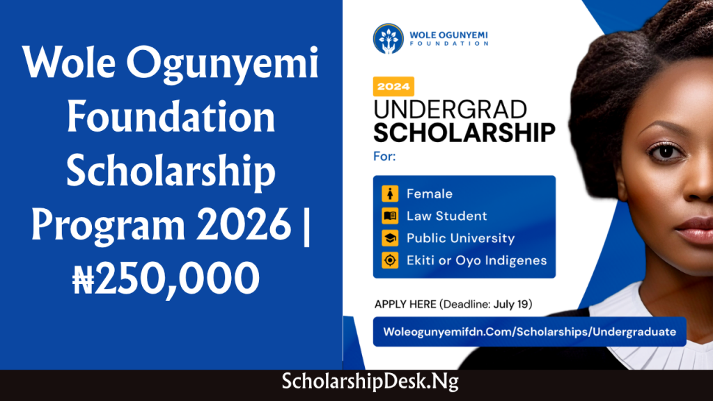 Wole Ogunyemi Foundation scholarship