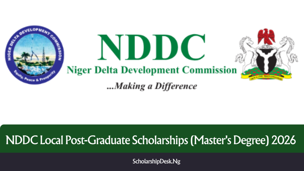 NDDC Local Post-Graduate Scholarship (master’s degree) 2026 | How to Apply, Eligibility and Benefits NDDC Local Post-Graduate Scholarship