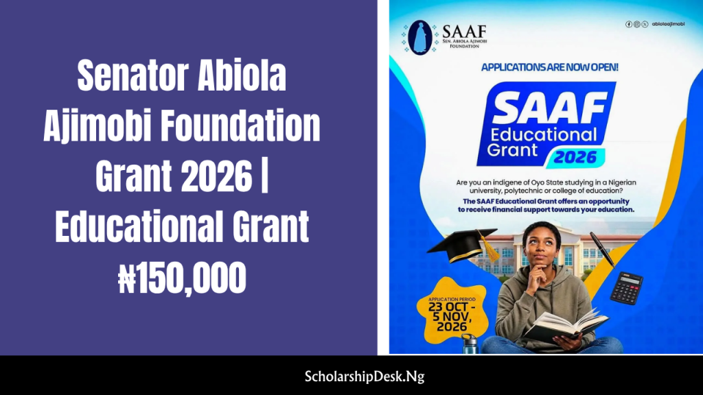 Senator Abiola Ajimobi Foundation Grant
