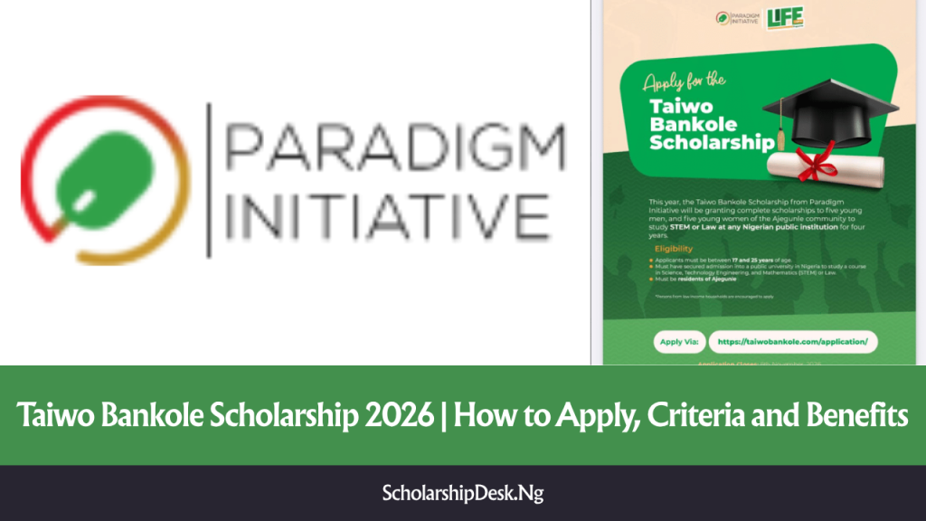 Taiwo Bankole Scholarship